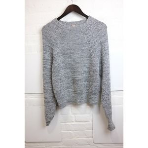 Free People Round Neck, Grey Sweater, Women's M